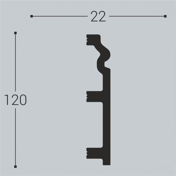 Напольный плинтус Bello Deco XPS П5