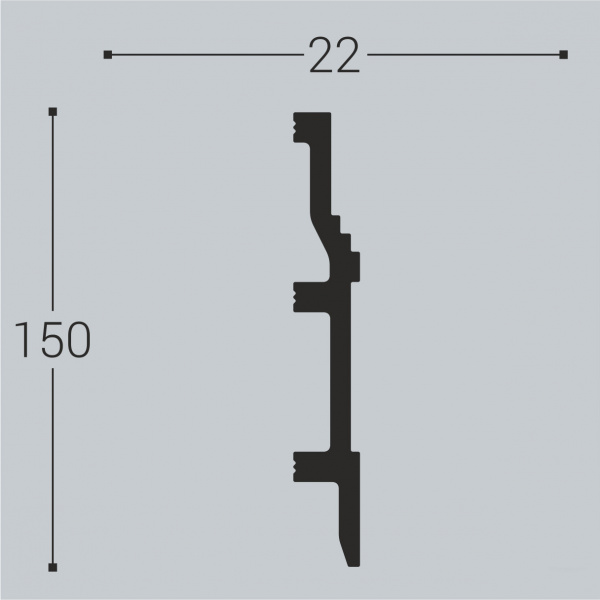 Напольный плинтус Bello Deco XPS П8